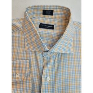 Peter Millar Collection Button Up Shirt Mens XL Long Sleeve Dress‎ Casual